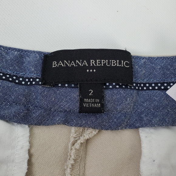 Banana Republic Cotton Khaki Shorts Slight Stretch - Picture 6 of 7